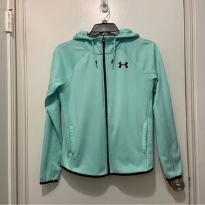 Under Armour Women's Mint Green Storm1 Full Zip Fleece jacket/hoodie. Small